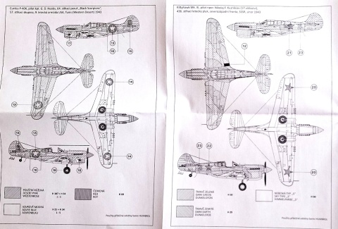 MODEL plastikowy do sklejania samolot Curtiss P-40K Kittyhawk Skala 1:72 Smer 0875