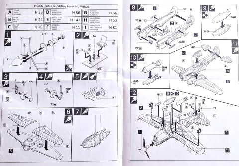 MODEL plastikowy do sklejania samolot Curtiss P-40K Kittyhawk Skala 1:72 Smer 0875
