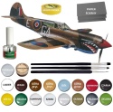 MODEL plastikowy do sklejania samolot Curtiss P-40K Kittyhawk Skala 1:72 + farby, klej, pędzle..