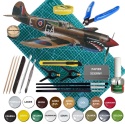 MODEL plastikowy do sklejania samolot Curtiss P-40K Kittyhawk Skala 1:72 + farby, klej, pędzlej, mata..
