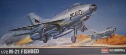 PLASTIKOWY model samolotu MiG-21 FISHBED Academy Skala 1:72