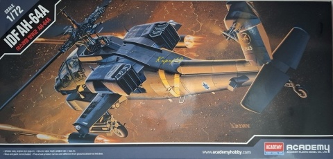 PLASTIKOWY model szturmowego śmigłowca IDF AH-64A Apache Academy Skala 1:72 PLASTIKOWY model szturmowego śmigłowca IDF AH-64A Apache Academy Skala 1:72