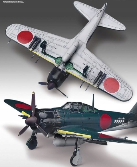 PLASTIKOWY model samolotu Mitsubishi A6M5c ZERO Type 52c Academy Skala 1:72 PLASTIKOWY model samolotu Mitsubishi A6M5c ZERO Type 52c Academy Skala 1:72