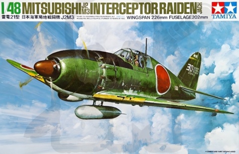 SAMOLOT do sklejania Mitsubishi J2M3 Interceptor Raider Jack Tamiya Skala 1:48 SAMOLOT do sklejania Mitsubishi J2M3 Interceptor Raider Jack Tamiya Skala 1:48
