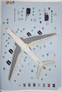 AIRBUS A380-800 duży plastikowy model samolotu pasażerskiego British Airways Revell skala 1:144