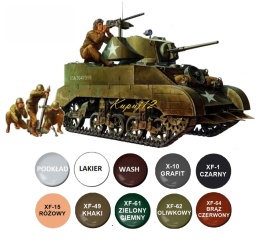 MODEL amerykańskiego czołgu M5A1 lekki czołg Tamiya Skala 1:35