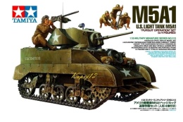 MODEL amerykańskiego czołgu M5A1 lekki czołg Tamiya Skala 1:35