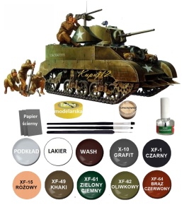 MODEL amerykańskiego czołgu M5A1 lekki czołg Tamiya Skala 1:35