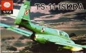 MODEL samolotu TS-11 ISKRA kolor Plastyk Skala 1:72