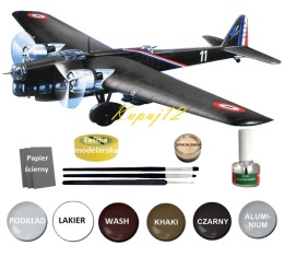 MODEL francuskiego bombowca Amiot 143 samolot do sklejania Smer skala 1:72