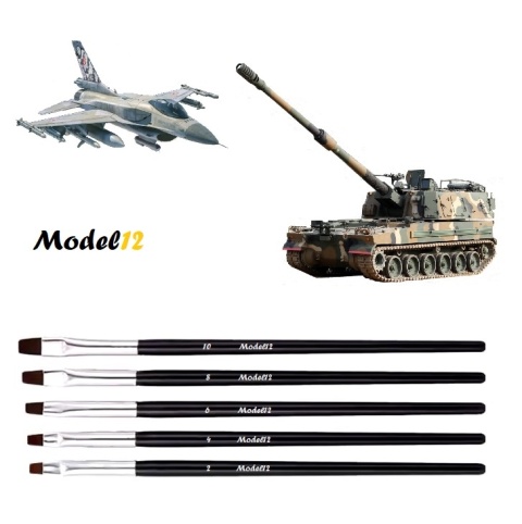 PĘDZELKI modelarskie płaskie 5 Szt. Wysoka jakość. PĘDZELKI modelarskie płaskie 5 Szt. Wysoka jakość.