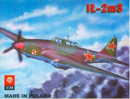 PLASTIKOWY model samolotu IŁ-2 m3 , polska wersja Plastyk Skla 1:72_S004