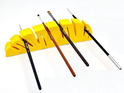 Stojak na pędzle, pędzelki, do odkładania pędzli w trakcie pracy.