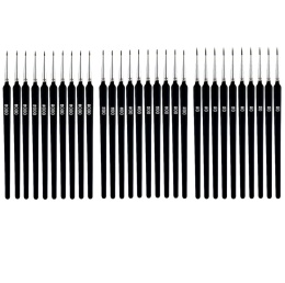 ZESTAW 30 PRECYZYJNYCH PĘDZELKÓW DO MALOWANIA. 3 ROZMIARY 0 00 000