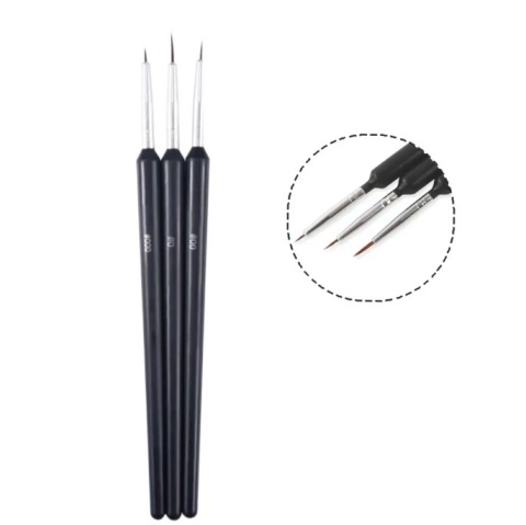 ZESTAW 30 PRECYZYJNYCH PĘDZELKÓW DO MALOWANIA. 3 ROZMIARY 0 00 000