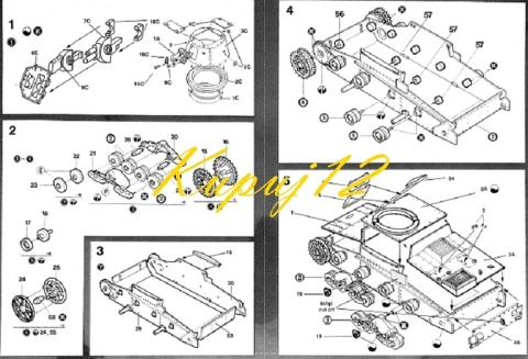 Model angielskiego czołgu Vickeres E Mk b Mirage skala 1:35_35304
