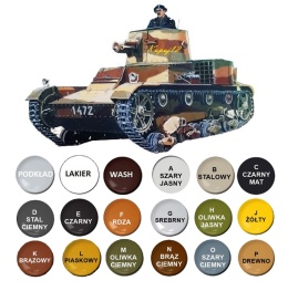 MODEL angielskiego czołgu Vickeres E Mk b Mirage skala 1:35_35304
