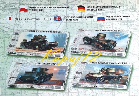 MODEL angielskiego czołgu Vickeres E Mk b Mirage skala 1:35_35304 MODEL angielskiego czołgu Vickeres E Mk b Mirage skala 1:35_35304