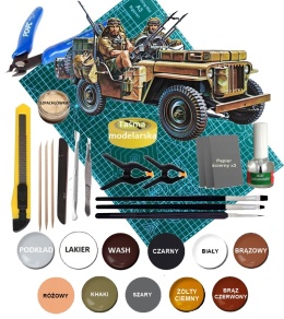 MODEL angielskiego samochodu terenowego Special air service jeep Tamiya Skala 1:35