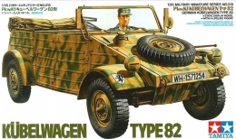 MODEL niemieckiego samochodu terenowego Kubelwagen type 82 Tamiya Skala 1:35