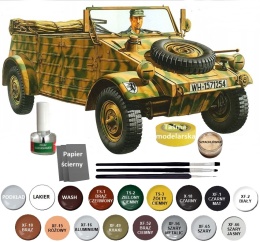 MODEL niemieckiego samochodu terenowego Kubelwagen type 82 Tamiya Skala 1:35
