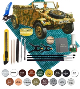 MODEL niemieckiego samochodu terenowego Kubelwagen type 82 Tamiya Skala 1:35