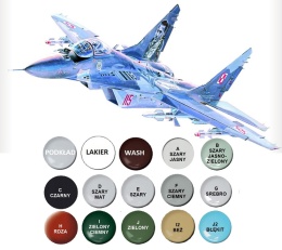 MODEL plastikowy samolot zestaw modelarski MiG-29M 23rd MisterCraft skala 1:72