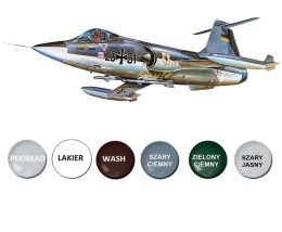 Plastikowy model samolotu F-104G Starfighter Bundesmarine Academy Skala 1:72