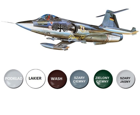 Plastikowy model samolotu F-104G Starfighter Bundesmarine Academy Skala 1:72