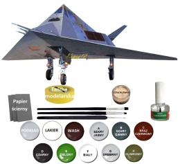PLASTIKOWY model samolotu YF-117A FSD Scorpion Areo Skala 1:72