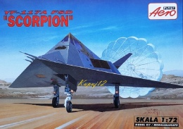 PLASTIKOWY model samolotu YF-117A FSD Scorpion Areo Skala 1:72