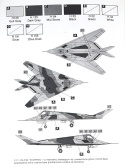 PLASTIKOWY model samolotu YF-117A FSD Scorpion Areo Skala 1:72
