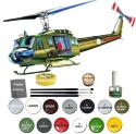 PLASTIKOWY model śmigłowca helikopter UH-1D Iroquois Italeri Skala 1:72