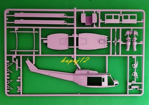 PLASTIKOWY model śmigłowca helikopter UH-1D Iroquois Italeri Skala 1:72 PLASTIKOWY model śmigłowca helikopter UH-1D Iroquois Italeri Skala 1:72