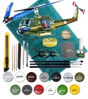 PLASTIKOWY model śmigłowca helikopter UH-1D Iroquois Italeri Skala 1:72