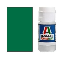 ITALERI ACRYLIC PAINTS Farba modelarska GLOSS GREEN połysk 20 ml