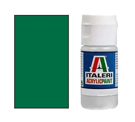ITALERI ACRYLIC PAINTS Farba modelarska GLOSS GREEN połysk 20 ml ITALERI ACRYLIC PAINTS Farba modelarska GLOSS GREEN połysk 20 ml