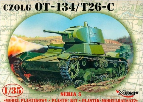 Model radzieckiego czołgu OT-134/T26-C Mirage skala 1:35_35309