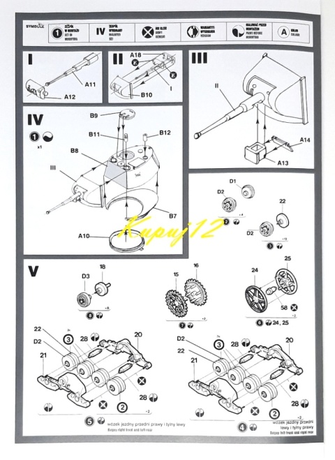 Model radzieckiego czołgu OT-134/T26-C Mirage skala 1:35_35309