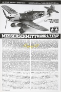 Model do sklejania Messerschmitt Bf-109 E-4/7 Trop Tamiya Skala 1:48