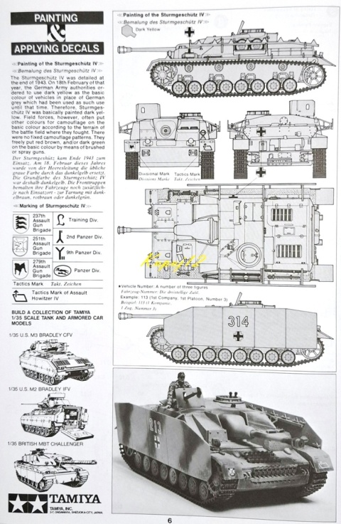 MODEL niemieckiego działa samobieżnego Sturmgeschutz IV sdkfz163 Tamiya Skala 1:35 MODEL niemieckiego działa samobieżnego Sturmgeschutz IV sdkfz163 Tamiya Skala 1:35