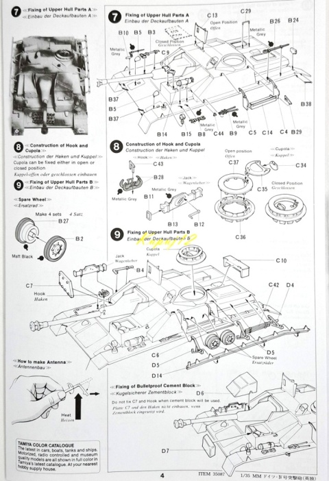 MODEL niemieckiego działa samobieżnego Sturmgeschutz IV sdkfz163 Tamiya Skala 1:35 MODEL niemieckiego działa samobieżnego Sturmgeschutz IV sdkfz163 Tamiya Skala 1:35