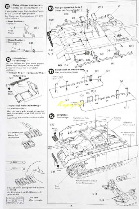 MODEL niemieckiego działa samobieżnego Sturmgeschutz IV sdkfz163 Tamiya Skala 1:35 MODEL niemieckiego działa samobieżnego Sturmgeschutz IV sdkfz163 Tamiya Skala 1:35
