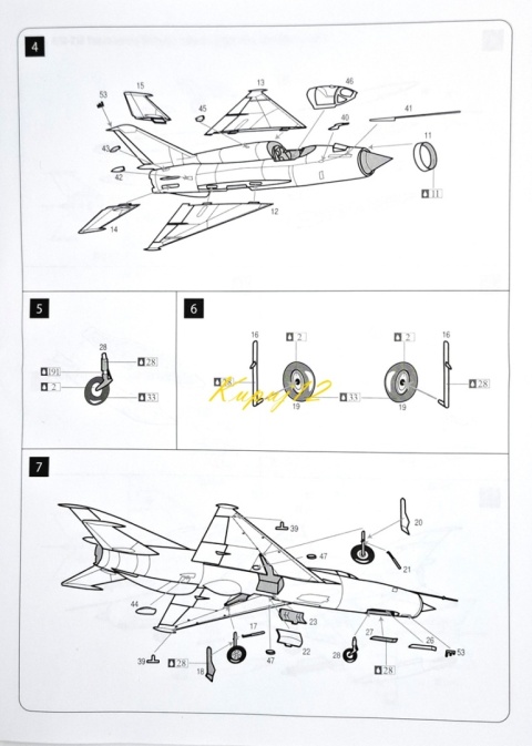 MODEL radzieckiego samolotu do sklejania Mig-21R Smer skala 1:72 MODEL radzieckiego samolotu do sklejania Mig-21R Smer skala 1:72