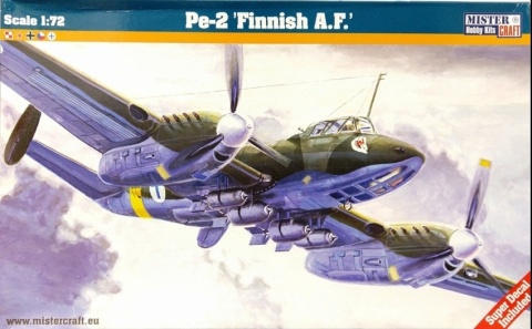 MODEL samolot do sklejania Pe-2 Finnish A.F Peshka MisterCraft skala 1:72 MODEL samolot do sklejania Pe-2 Finnish A.F Peshka MisterCraft skala 1:72
