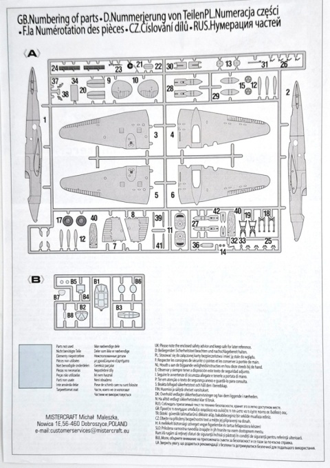 MODEL samolot do sklejania Pe-2 Finnish A.F Peshka MisterCraft skala 1:72 MODEL samolot do sklejania Pe-2 Finnish A.F Peshka MisterCraft skala 1:72