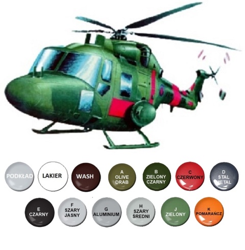 PLASTIKOWY Model HELIKOPTERA LYNX Mk.1 Antyterorystyczny Plastyk 1:72