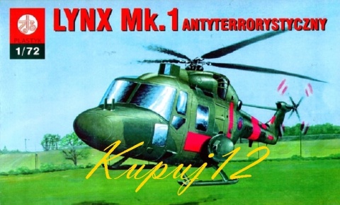 PLASTIKOWY Model HELIKOPTERA LYNX Mk.1 Antyterorystyczny Plastyk 1:72 PLASTIKOWY Model HELIKOPTERA LYNX Mk.1 Antyterorystyczny Plastyk 1:72