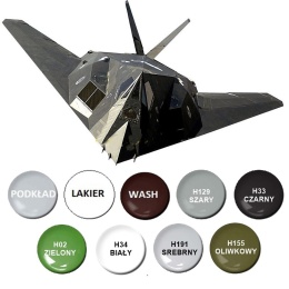 PLASTIKOWY model samolotu F-117A Nighthawk Operacja Pustynna Burza Areo Skala 1:72