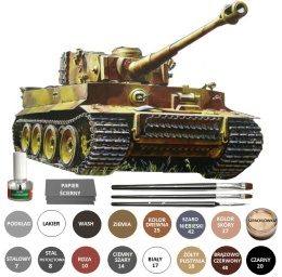 MODEL Czołgu Tygrys T-VI TIGER I Tygrys I Ausf. E Zvezda skala 1:35_3646